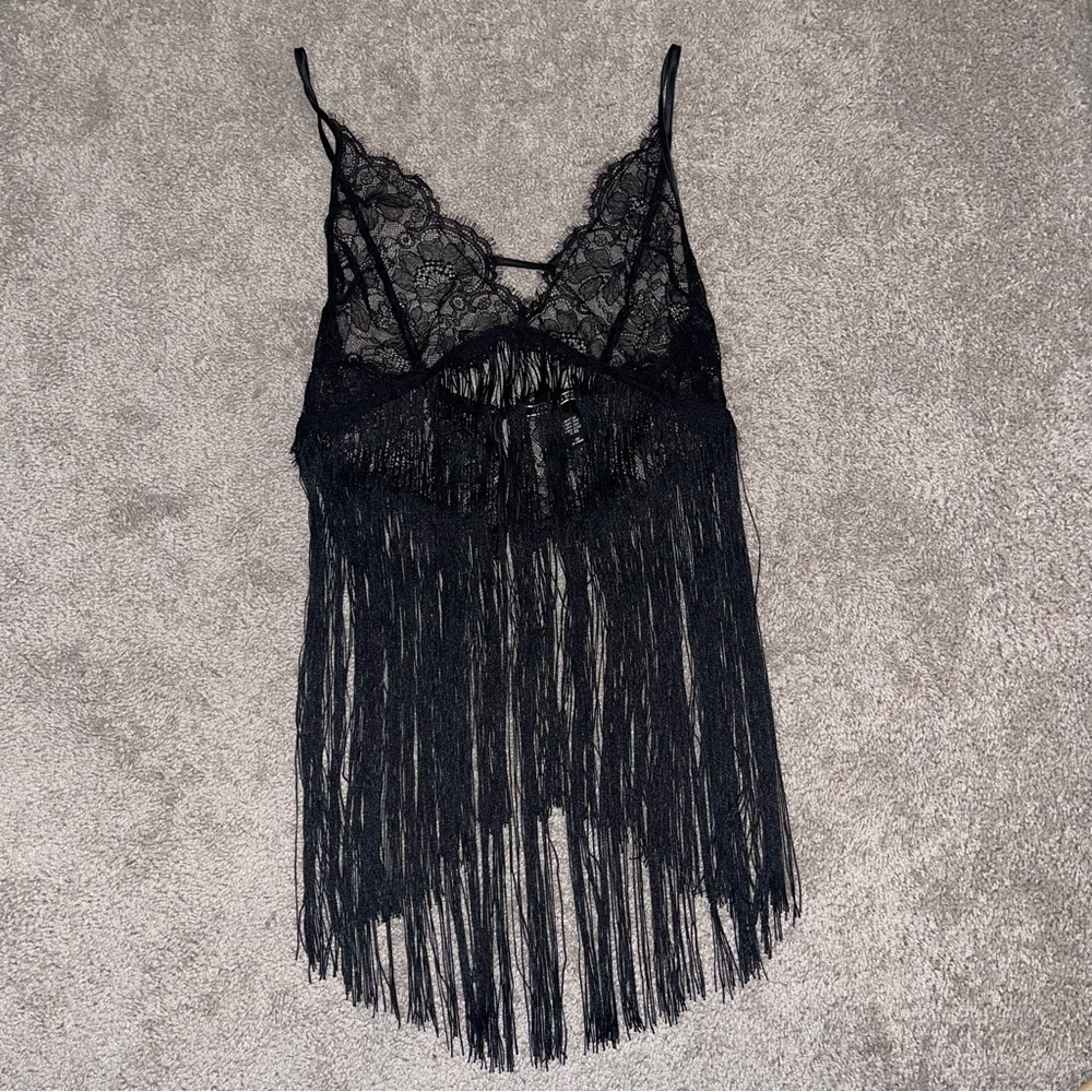 Victoria’s Secret Fringe Floral Lace lingerie Slip